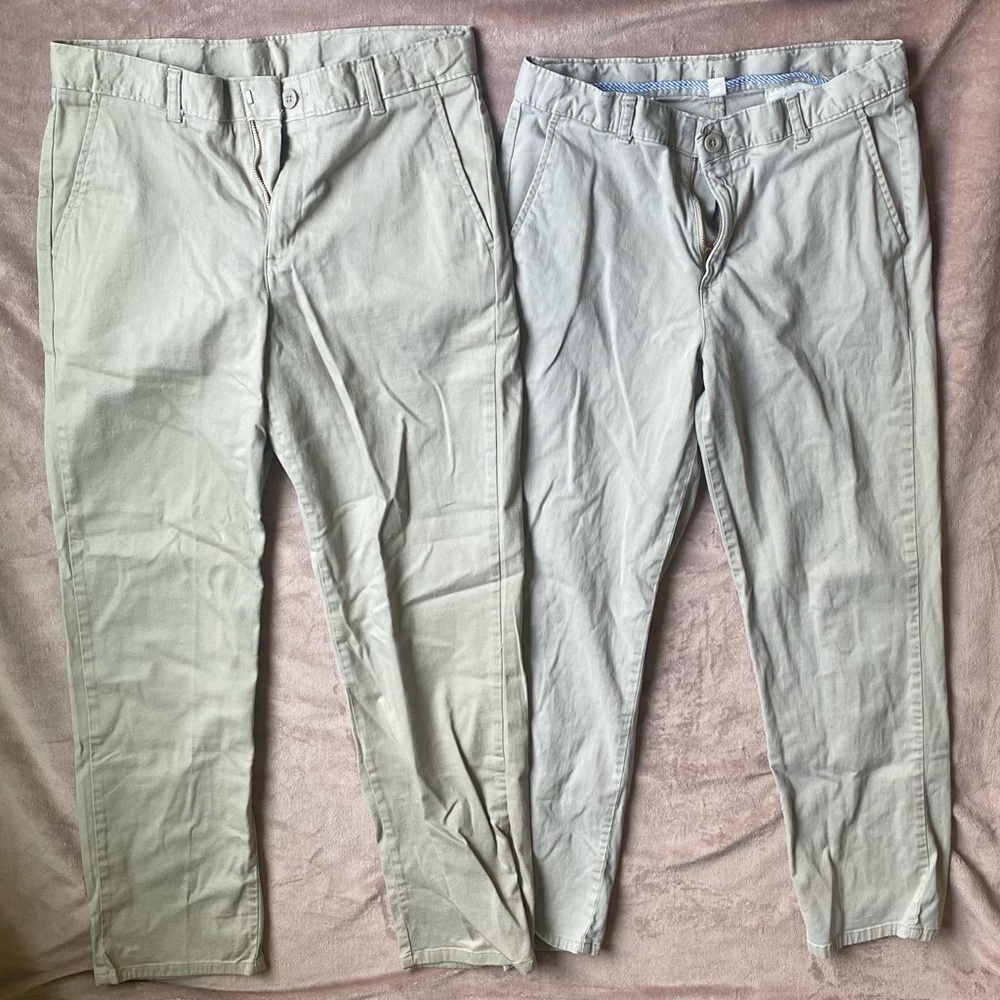 Lot of 2 Izod Tan Chinos Classic Style